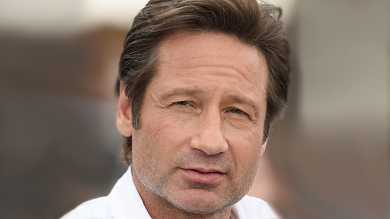 UNIVERSAL CITY, CA - JUNE 11: David Duchovny visits "Extra" at Universal Studios Hollywood on June 11, 2015 in Universal City, California. (Photo by Noel Vasquez/Getty Images)