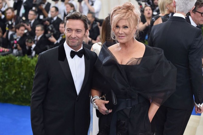 NEW YORK, NY - MAY 01:  Hugh Jackman and Deborra-Lee Furness attend the "Rei Kawakubo/Comme des Garcons: Art Of The In-Between" Costume Institute Gala at Metropolitan Museum of Art on May 1, 2017 in New York City.  (Photo by Theo Wargo/Getty Images For US Weekly)