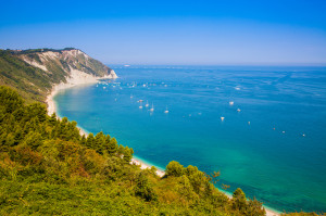 View over the Adriatic Sea at Ancona