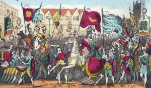 Тайтъс Charles-II-monarchy-restoration-London-print-1660